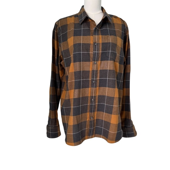 Prana Other - PRANA | Men's Organic Cotton Gray Flannel Plaid Shirt Sz M